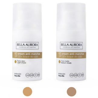 Crema color antimanchas SPF50+ piel normal / seca TONO CLARO