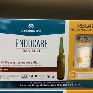 ENDOCARE RADIANCE C 20 Proteoglicanos Ampollas Regenera, hidrata e ilumina la piel. CN:169395