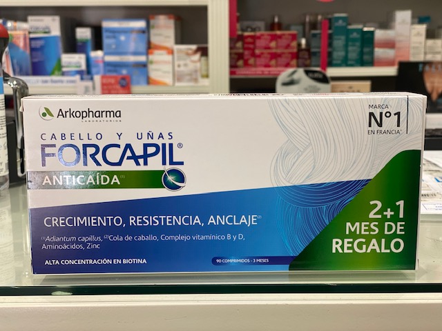 thumbnail interactive-video image 1 of Arkopharma Forcapil Anti-Caída Hair Support - 90 Capsules With Biotin, Zinc, Vitamins 1 of 2
