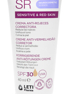 Piel sensible con rojeces LETISR Crema Anti-Rojeces Correctora SPF30 cn:220188